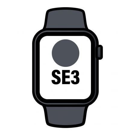 Apple Watch SE3/ GPS/ Cellular/ 40mm/ Caja de Aluminio Medianoche/ Correa Deportiva Medianoche S/M - Frikibase