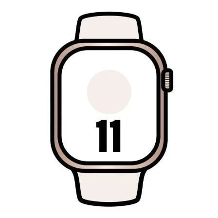 Apple Watch Series 11/ GPS/ 42mm/ Oro Rosa/ Correa Deportiva Rosa rubor (S/M) - Frikibase