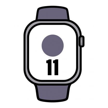Apple Watch Series 11/ GPS/ 42mm/ Plata/ Correa Deportiva Niebla Lila (M/L) - Frikibase