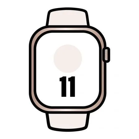 Apple Watch Series 11/ GPS/ Cellular/ 46mm/ Oro Rosa/ Correa Deportiva Rosa Rubor M/L - Frikibase