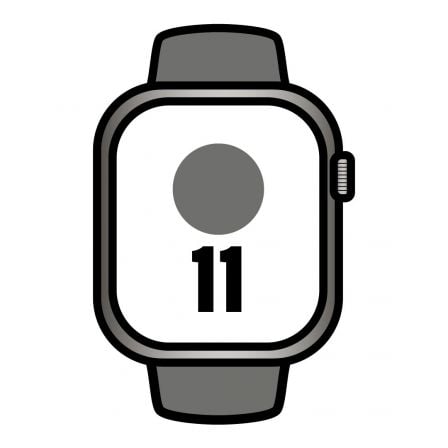 Apple Watch Series 11/ GPS/ Cellular/ 46mm/ Titanio Natural/ Correa Deportiva Gris Piedra S/M - Frikibase