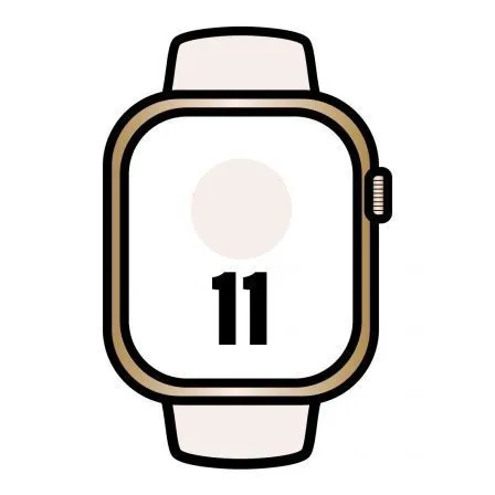 Apple Watch Series 11/ GPS/ Cellular/ 46mm/ Titanio Dorado/ Correa Deportiva Rosa Rubor M/L - Frikibase