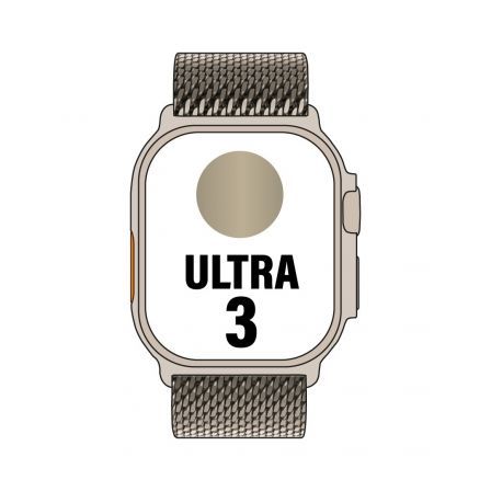 Apple Watch Ultra 3/ GPS/ Cellular/ 49mm/ Caja de Titanio Natural/ Correa Milanese M - Frikibase