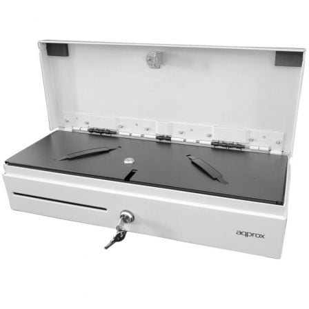 Cajón Portamonedas Approx appCASH02FLIPTOPWH/ Manual y Automático/ Blanco - Frikibase