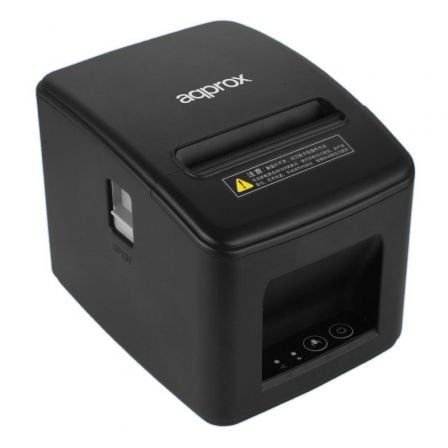 Impresora de Tickets Approx appPOS80AM-USBLAN/ Térmica/ Ancho papel 80mm/ USB-Ethernet-RJ11/ Negra - Frikibase