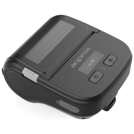 Impresora de Tickets Approx appPOS80PORTABLE/ Térmica/ Ancho papel 80mm/ USB-Bluetooth/ Negra - Frikibase