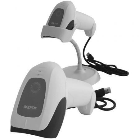 Lector de Código de Barras 1D Approx appLS11ASWH/ USB - Frikibase