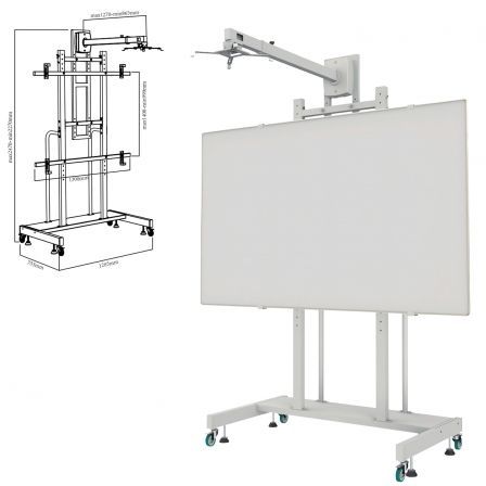 Soporte para Pizarra Interactiva Approx appIBSTD/ 80-120" - Frikibase