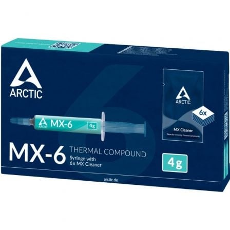 Pasta Térmica Arctic MX-6/ 4g/ Incluye 6 Toallitas - Frikibase