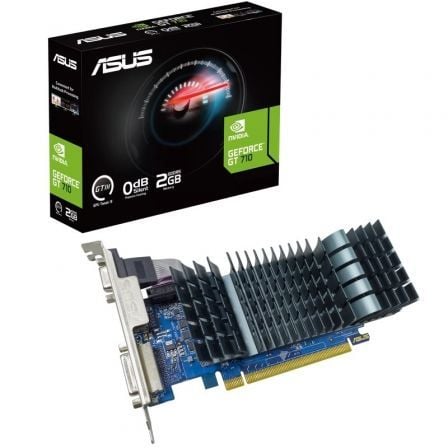 Tarjeta Gráfica Asus GeForce GT 710 SL EVO BRK/ 2GB GDDR5/ Compatible con Perfil Bajo - Frikibase