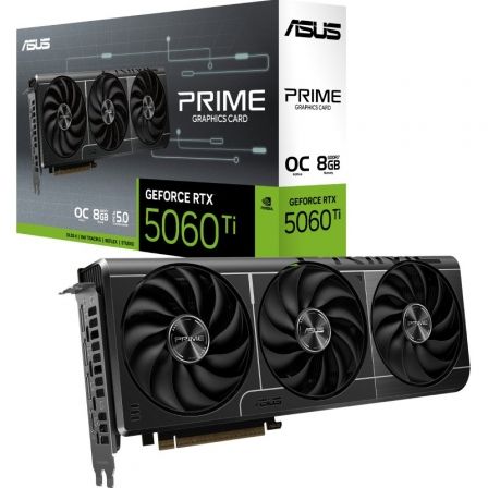 Tarjeta Gráfica Asus Prime GeForce RTX 5060 Ti OC Edition/ 8GB GDDR7 - Frikibase