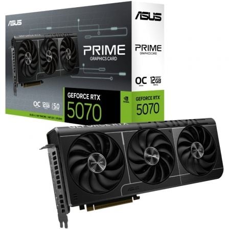 Tarjeta Gráfica Asus Prime GeForce RTX 5070 OC Edition/ 12GB GDDR7 - Frikibase