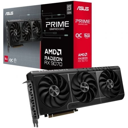 Tarjeta Gráfica Asus Prime Radeon RX 9070 OC Edition/ 16GB GDDR6 - Frikibase