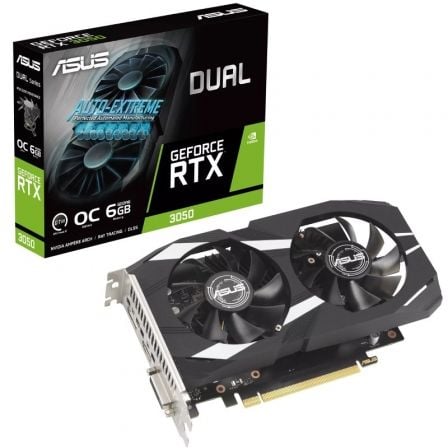 Tarjeta Gráfica Asus Dual GeForce RTX 3050 OC Edition/ 6GB GDDR6 - Frikibase