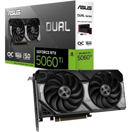 Tarjeta Gráfica Asus Dual GeForce RTX 5060 Ti OC/ 16GB GDDR7 - Frikibase