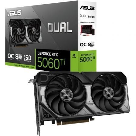 Tarjeta Gráfica Asus Dual GeForce RTX 5060 Ti OC/ 8GB GDDR7 - Frikibase