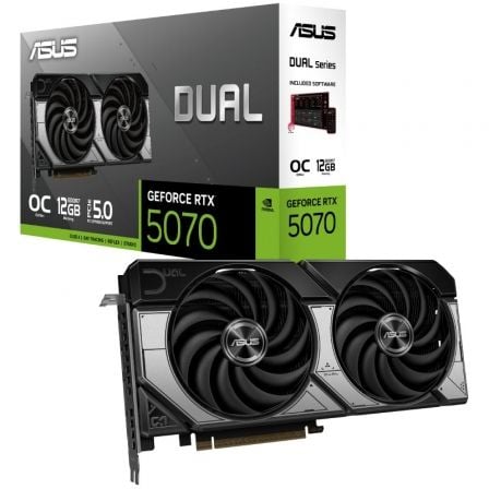 Tarjeta Gráfica Asus Dual GeForce RTX 5070 OC/ 12GB GDDR7 - Frikibase