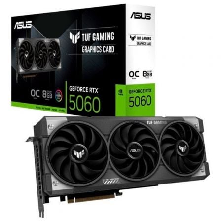Tarjeta Gráfica Asus TUF Gaming GeForce RTX 5060 OC Edition/ 8GB GDDR7 - Frikibase