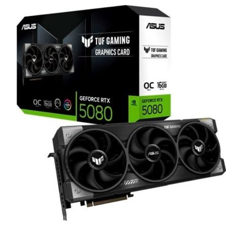 Tarjeta Gráfica Asus TUF Gaming GeForce RTX 5080 OC/ 16GB GDDR7 - Frikibase