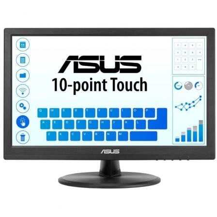 Monitor Profesional Táctil Asus VT169HE 15.6"/ Full HD/ Negro - Frikibase