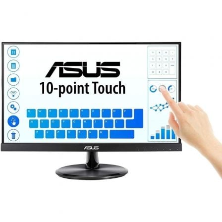 Monitor Profesional Táctil Asus VT229H 21.5"/ Full HD/ Multimedia/ Negro - Frikibase