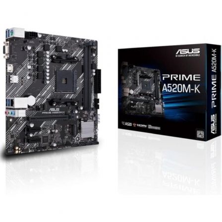 Placa Base Asus Prime A520M-K Socket AM4/ DDR4/ PCIe 3.0/ Micro ATX - Frikibase
