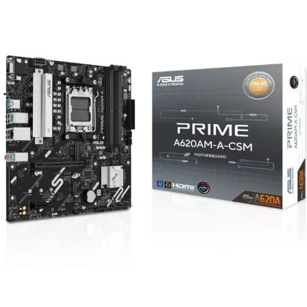 Placa Base Asus A620AM-A-CSM Socket AM5/ DDR5/ PCIe 4.0/ Micro ATX - Frikibase