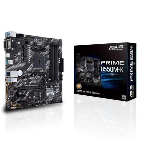 Placa Base Asus Prime B550M-K Socket AM4/ DDR4/ PCIe 4.0/ Micro ATX - Frikibase