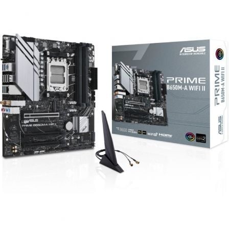 Placa Base Asus Prime B650M-A WIFI II Socket AM5/ DDR5/ PCIe 5.0/ Micro ATX - Frikibase