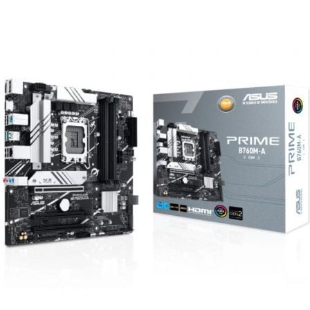 Placa Base Asus Prime B760M-A-CSM Socket 1700/ DDR5/ PCIe 4.0/ Micro ATX - Frikibase