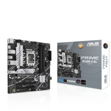 Placa Base Asus Prime B760M-A D4-CSM/ Socket 1700/ DDR4/ PCIe 4.0/ Micro ATX - Frikibase