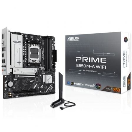 Placa Base Asus Prime B850M-A WIFI Socket AM5/ DDR5/ PCIe 5.0/ Micro ATX - Frikibase