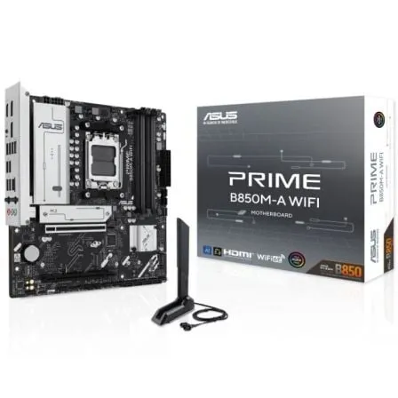 Placa Base Asus Prime B850M-A WIFI Socket AM5/ DDR5/ PCIe 5.0/ Micro ATX - Frikibase