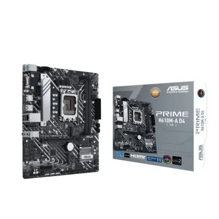 Placa Base Asus Prime H610M-A D4-CSM/ Socket 1700/ DDR4/ PCIe 4.0/ Micro ATX - Frikibase