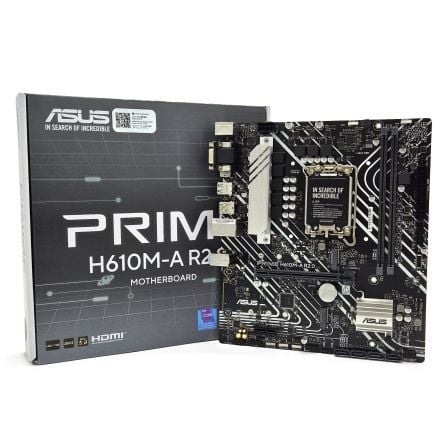 Placa Base Asus Prime H610M-A R2.0/ Socket 1700/ DDR5/ PCIe 4.0/ Micro ATX - Frikibase