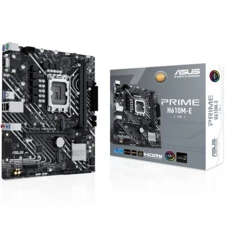 Placa Base Asus Prime H610M-E-CSM/ Socket 1700/ DDR5/ PCIe 4.0/ Micro ATX - Frikibase