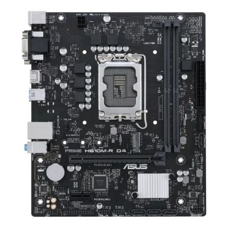 Placa Base Asus Prime H610M-R D4 Socket 1700/ DDR4/ PCIe 4.0/ Micro ATX/ Bulk - Frikibase