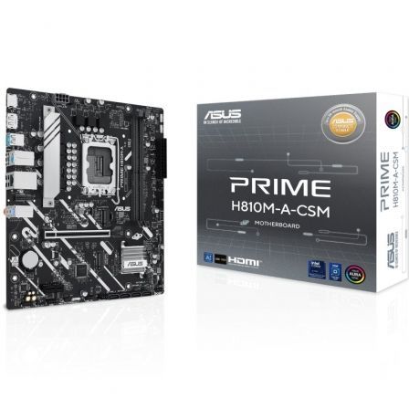 Placa Base Asus Prime H810M-A-CSM Socket 1851/ DDR5/ PCIe 4.0/ Micro ATX - Frikibase