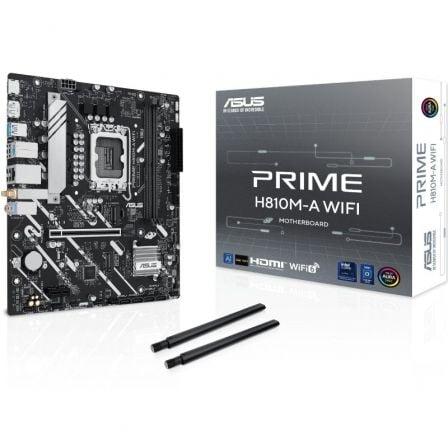 Placa Base Asus Prime H810M-A WIFI Socket 1851/ DDR5/ PCIe 4.0/ Micro ATX - Frikibase