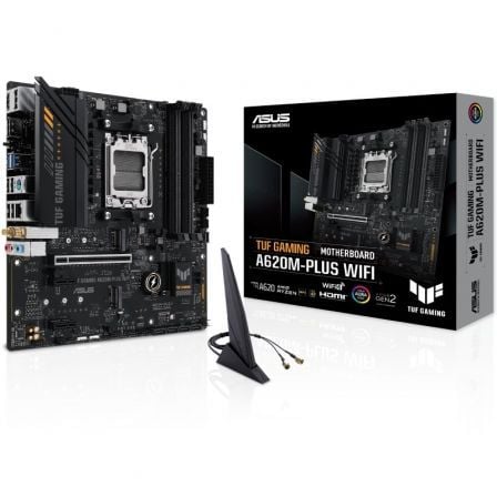 Placa Base Asus TUF GAMING A620M-PLUS WiFi Socket AM5/ DDR5/ PCIe 4.0/ Micro ATX - Frikibase