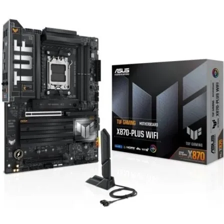 Placa Base Asus TUF GAMING X870-PLUS WIFI/ Socket AM5/ DDR5/ PCIe 5.0 - Frikibase