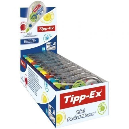 Caja de Corrector de Escritura en Cinta Bic Mini Pocket Mouse 926397/ 5mm x 6m/ 10 unidades - Frikibase