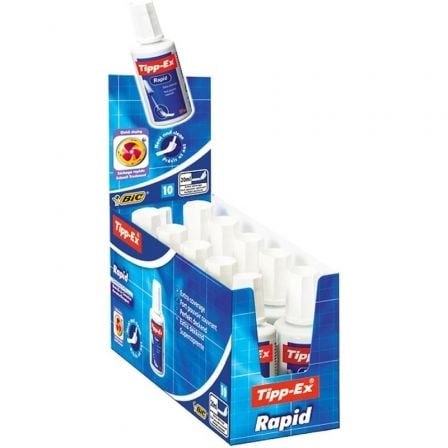 Caja de Correctores de Escritura Líquida Bic Tipp-Ex Rapid Fluid/ 20ml/ 10 unidades - Frikibase