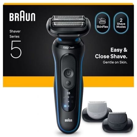 Afeitadora Braun Series 5 52-B1650S/ con Batería/ 2 Accesorios - Frikibase