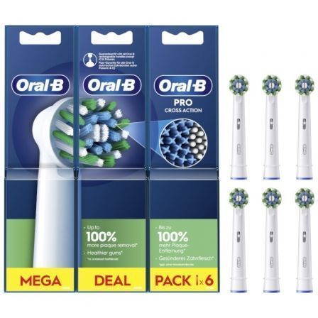 Cabezal de Recambio para cepillo Oral-B Pro Cross Action/ Pack 6 uds - Frikibase