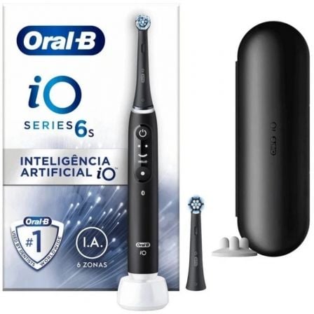 Cepillo Dental Braun Oral-B iO 6/ Incluye 2 Recambios/ Negro - Frikibase