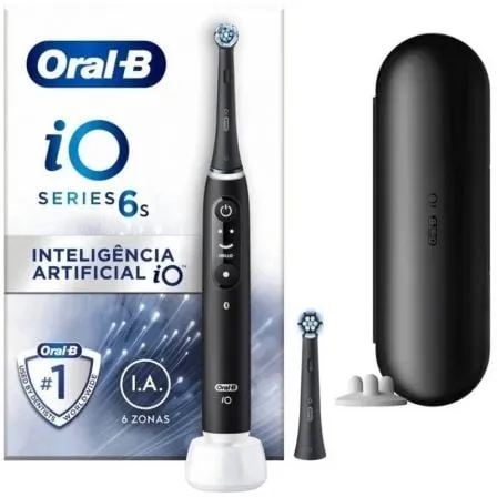Cepillo Dental Braun Oral-B iO 6/ Incluye 2 Recambios/ Negro - Frikibase