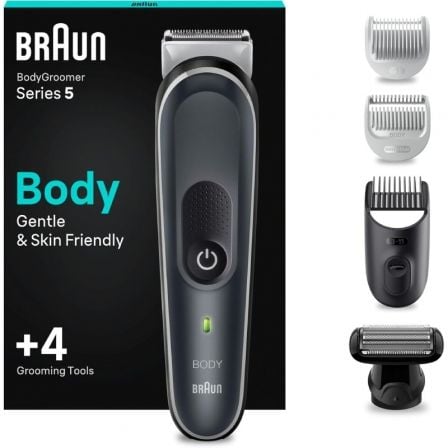 Cortapelos Braun BodyGroomer Series 5 BG5360/ con Batería/ 4 Accesorios - Frikibase