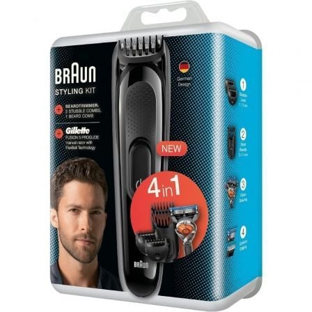 Cortapelos Braun SK3000/ con Batería/ 4 Accesorios - Frikibase