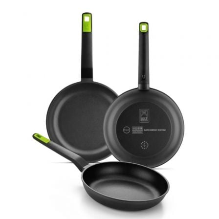 Pack 3 Sartenes Bra Gastro A841201/ Ø18cm/ Ø22cm/ Ø26cm/ Apta para Inducción - Frikibase